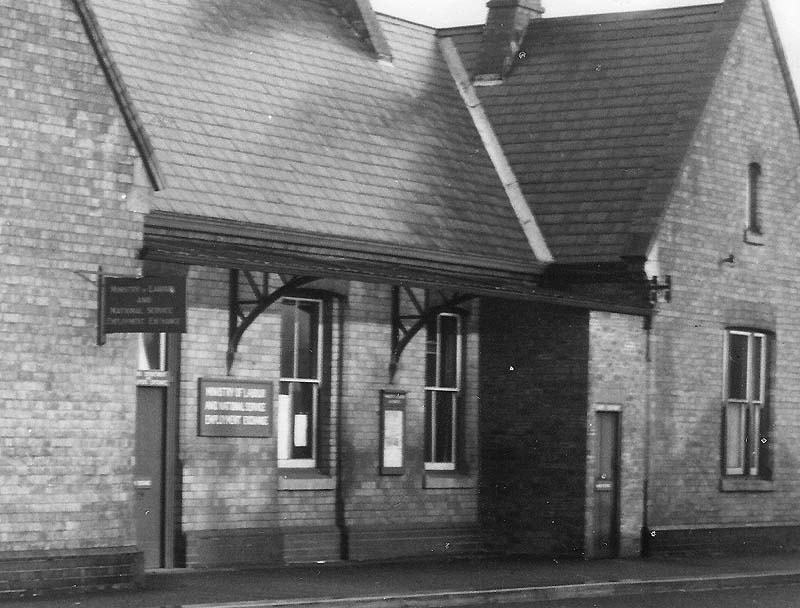 Close up showing the Water Orton end of Sutton Town station's building where the booking hall and office were located