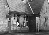 Close up of the Water Orton end of Sutton Town station's building where the booking hall and office were located