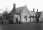 External view of Sutton Town station's main building situated on the up platform accessed from Midland Drive