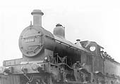 Midland Railway 1F 0-6-0 No 2846 rests between duties whilst standing in Tamworth's MR Goods Yard shortly before grouping