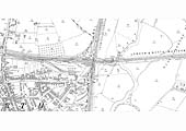 A 1900 25 inch to the mile Ordnance Survey Map showing both the LNWR and MR stations and goods yards