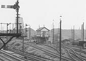 Close up showing the 1930 built Washwood Heath Sidings No 5 Signal Box which had the first four roads under its direct control