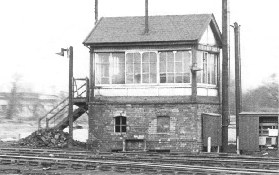 View of Washwood Heath Sidings No 6 Signal Box which controlled the access to the majority of the twenty-five lines constituting the up sidings