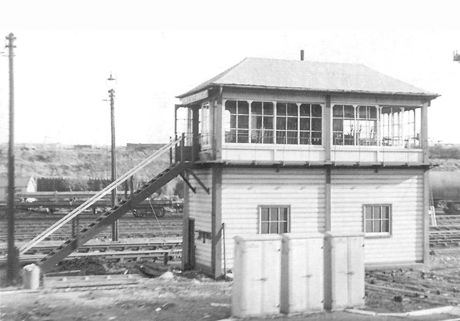 View of Washwood Heath Sidings No 2 Signal Box located at the Birmingham end of the down sidings between the departure lines of the Front and Back Fans