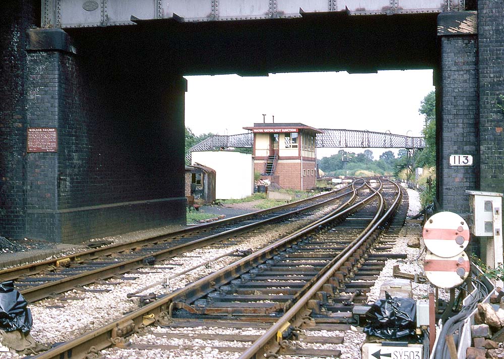 Water Orton Station View along the island platform of Water Orton's