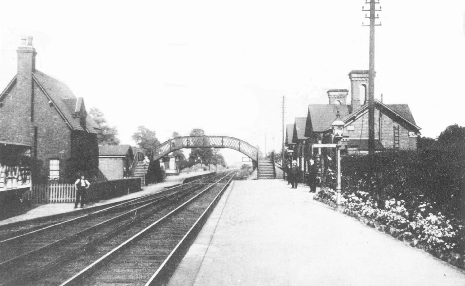 Water Orton Station View of Water Orton's original station showing the