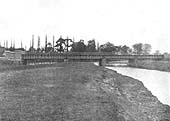 A view of the side elevation of the Midland Railway's Bridge No 1 over the Tame River near Kingsbury in 1907