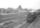 An unidentified ex-LNER B1 4-6-0 is seen coming off the Nuneaton line with a Class H service to Washwood Heath Sidings