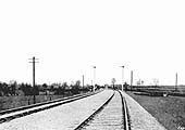 Looking north along the new line towards Kingsbury Junction with the line to Whitacre on the right.