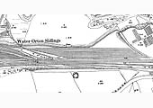A 1923 25 Inch to the Mile Ordnance Survey Map showing the east end of the marshalling yard and Water Orton's sidings