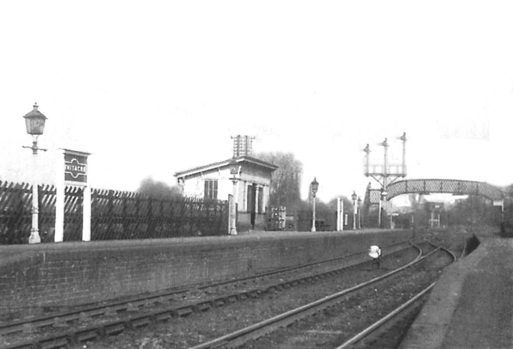 Another view from the Water Orton end of the station looking towards Derby with the up platform on the right