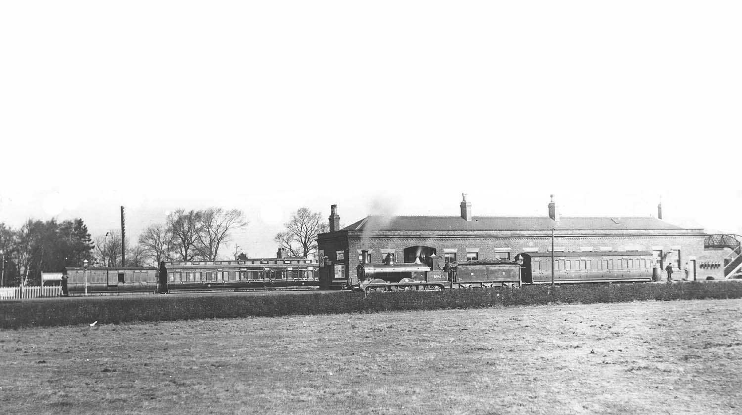 MR 0-6-0 No 2641, a member of the 1874 class, on the Hampton to Whitacre one-coach train