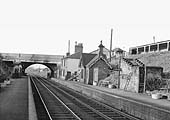 Another view of the station looking towards Tamworth with the bicycle sheds at the top of the bank on the right