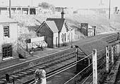 View from the top of the ramp by Watling Street bridge down to the northbound or up platform