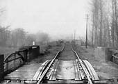 Looking towards Alcester to the north of Wixford station after the River Arrow flooded its banks in 1901