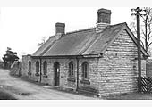 An external view of the front of Binton station looking in the direction of Stratford upon Avon after closure to passenger traffic