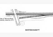 A schematic drawing showing Burton Dassett Platform and its two sidings goods yard post 1909