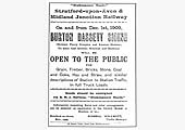 An SMJ announcement of the opening of Burton Dassett Siding on 1st December 1909