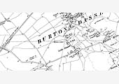 A 1904 25 inch to the mile Ordnance Survey Map showing the extent of Burton Dassett Sidings