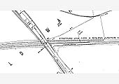 A 1900 25 inch to the mile Ordnance Survey map showing Clifford Sidings as a single siding accessed by a ground frame