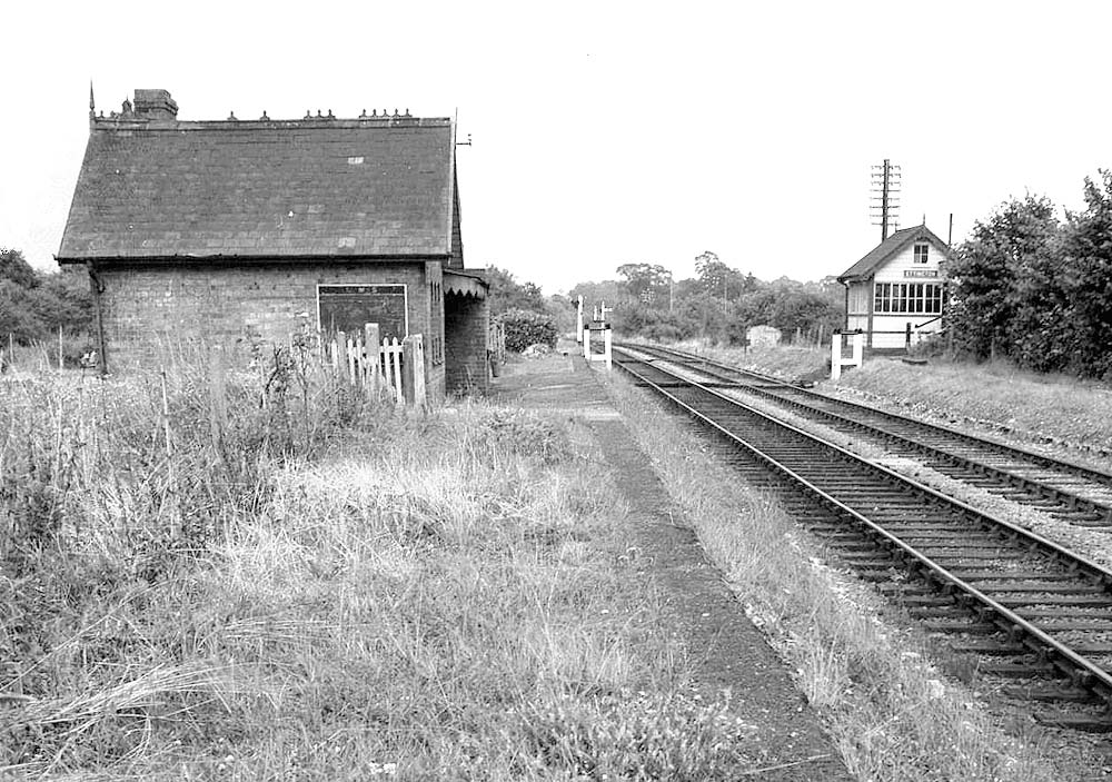 Looking towards Kineton with the station long abandoned and the platforms removed