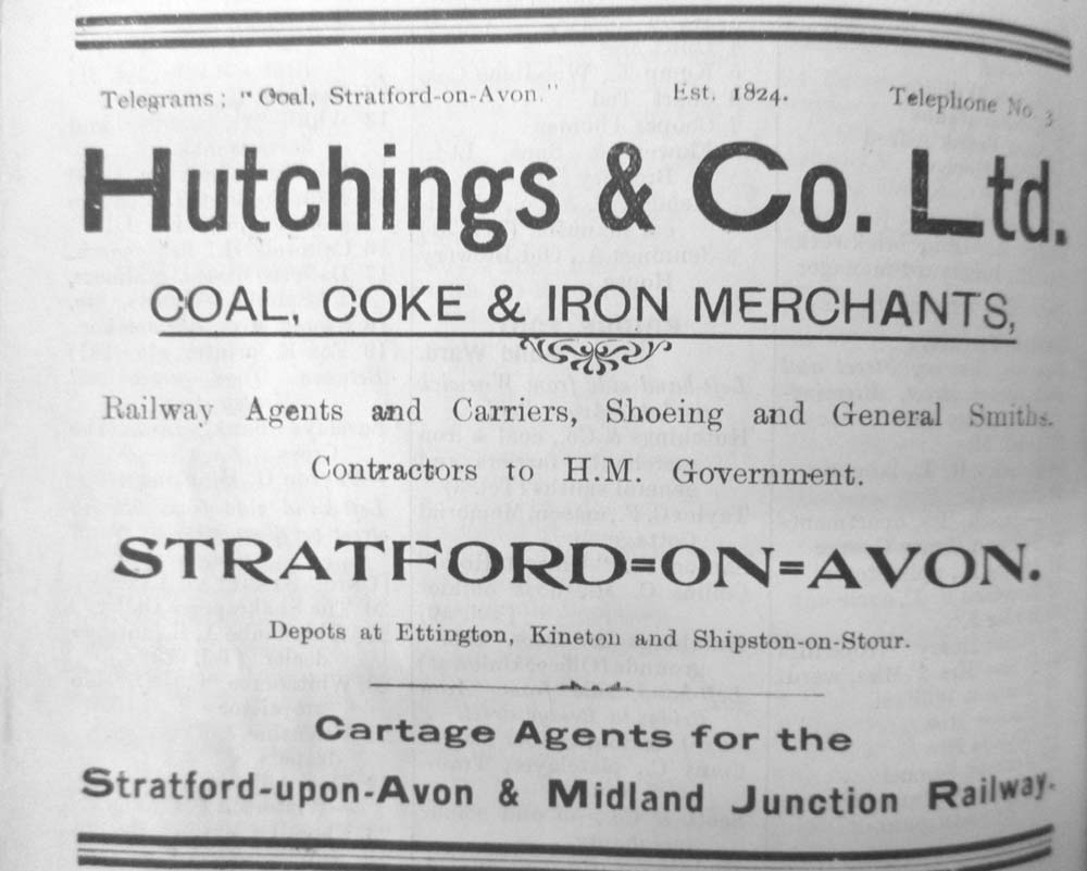 An advert for Hutchings & Co Ltd which appeared in Spennell's Directory in 1921 listing the services offered.