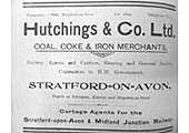 An advert for Hutchings & Co Ltd which appeared in Spennell's Directory in 1921 listing the services offered.