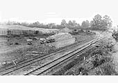 View of the exchange facilities between the limeworks and the E&WJR located at the east end of Goldicote cutting