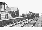 A late 19th century view of Fenny Compton station as one of the Beyer Peacock 0-6-0s stands 'wrong road' adjacent to the platform