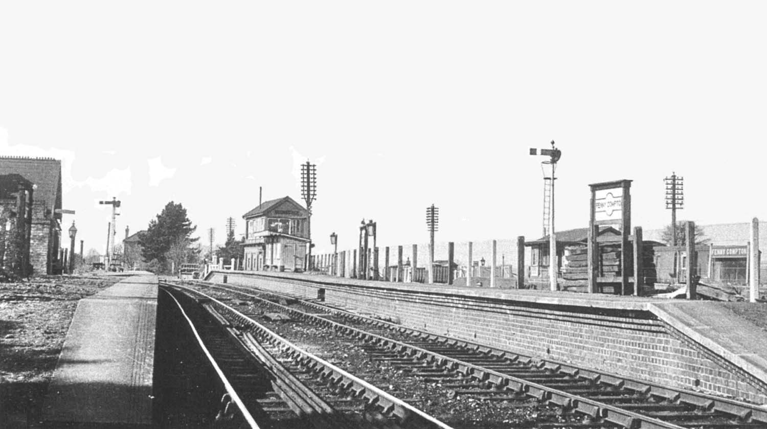Looking west towards Stratford upon Avon in the penultimate month prior to its closure on 7th April 1952