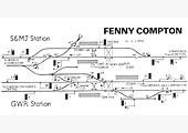 The 1956 Signal Diagram for Fenny Compton's joint LMS and GWR Signal Box with both stations in place