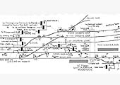 The Signal Diagram of Fenny Compton's British Railways Western Region Signal Box opened on 28th February 1960