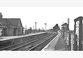 Another view of the station looking towards Stratford upon Avon shortly before the end of passenger services