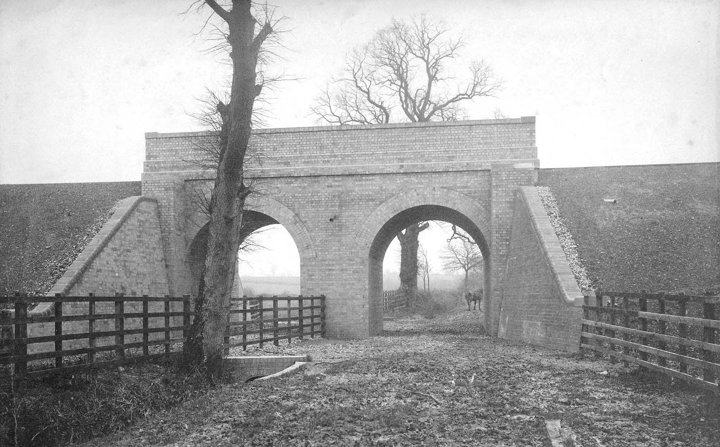 Bridge No 60, seen from the opposite side, having been been upgraded by the LMS is seen on 2nd December 1927