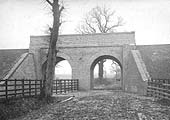 Bridge No 60, seen from the opposite side, having been been upgraded by the LMS is seen on 2nd December 1927
