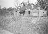 View taken from the small goods yard of Kineton station's abandoned main passenger building