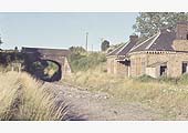 Looking east towards Fenny Compton along the recently lifted track bed on 17th July 1966