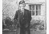 Photograph of a lady porter, Freda, who was employed by the LMS during the Second World War