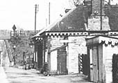 Close up of Kineton station's main passenger building which housed the booking office and waiting rooms