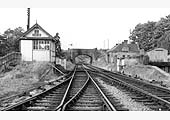 View along tracks looking to Fenny Compton with the platforms removed to assist in track renewal