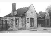 View of the exterior of Kineton's main station passenger building as seen from the station approach