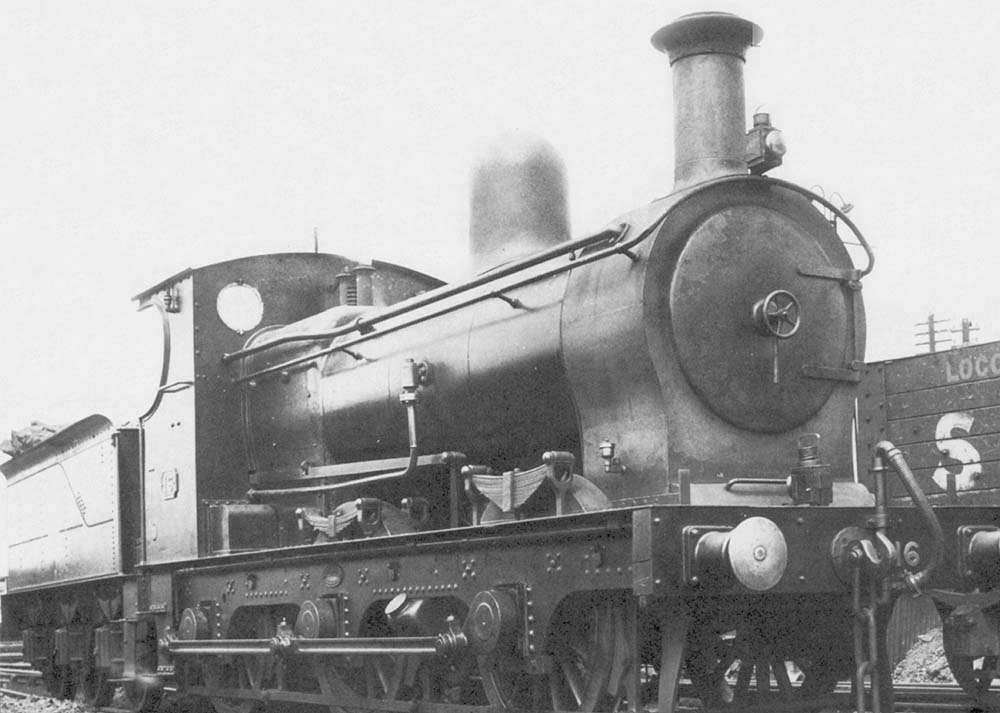 SMJ 0-6-0 No 2311, formerly SMJ No 16, seen stabled on the roads in front of Stratford on Avon shed