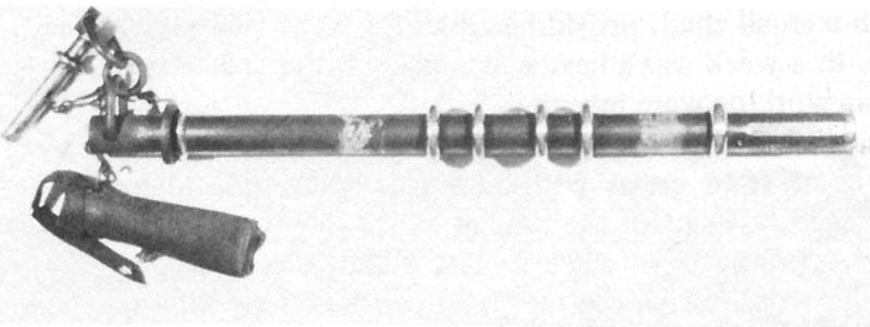 The Webb-Thompson electric train staff used by the platelayers' trolley between Clifford Siding and Ettington