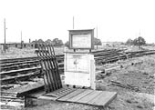 View of Stratford on Avon station's six lever ground frame which replaced the second signal box