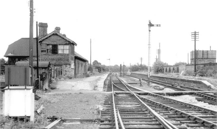 View looking East taken on 18th August 1962 from the site of the demolished second signal box now replaced by a ground frame