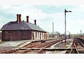 Looking east past the former up platform towards the bridge carrying the line over the River Avon on 17th April 1965