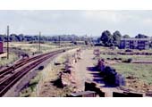 Looking south towards Stratford Racecourse Platform with the now lifted connection to the SMJ line seen the left