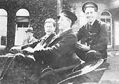 A 1923 photograph of J Stubbs, 'Tacker' Harris, Harry Barrett, in the dickey seat at the rear