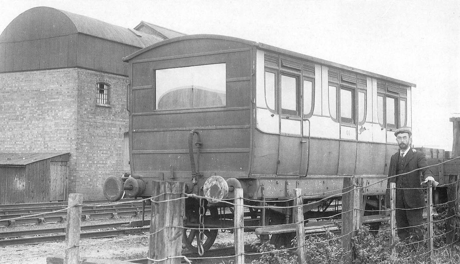 Thought to be the first coach operated by the E&WJR, No 4, is now Director's Inspection Saloon No 01