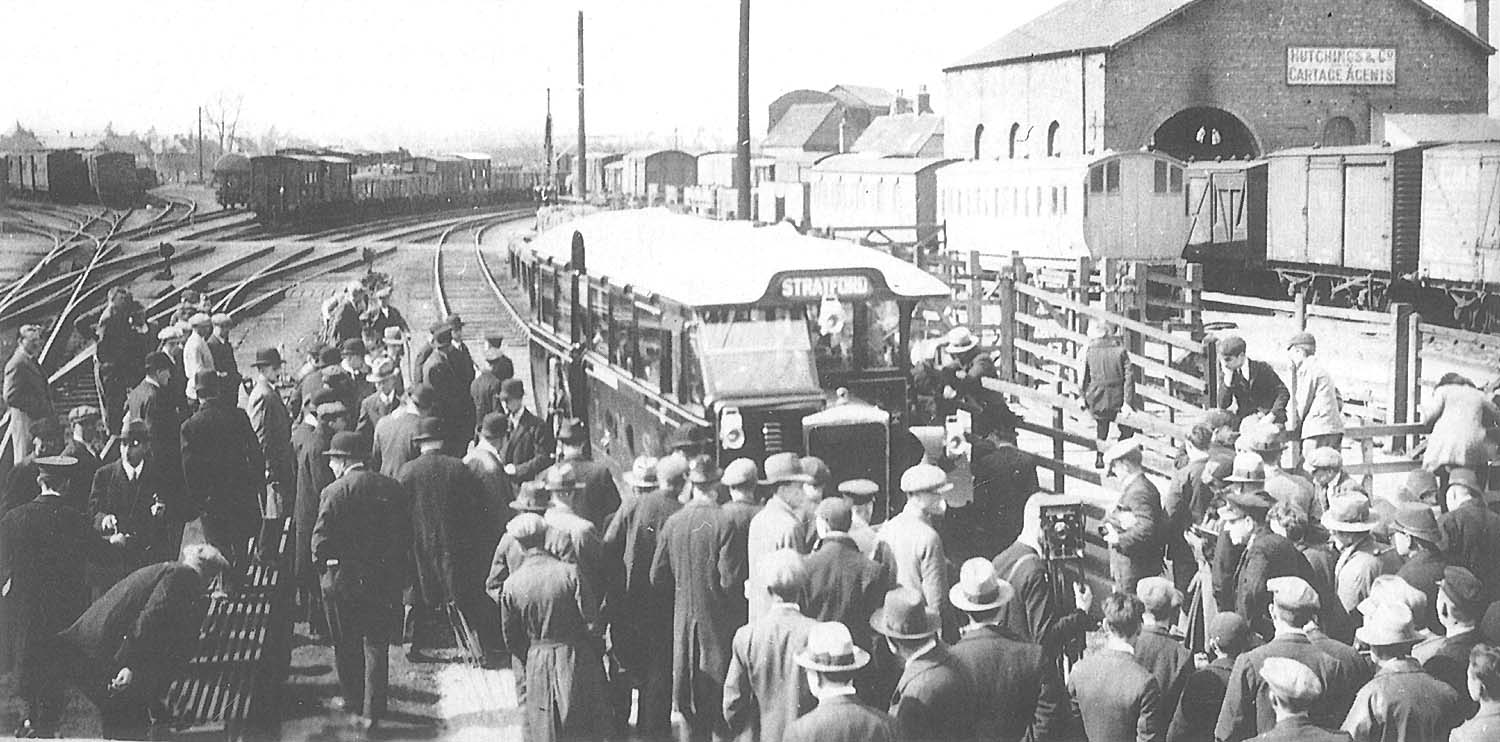 Another view of the Ro-Railer at Stratford undergoing its wheels being changed from rail to road use